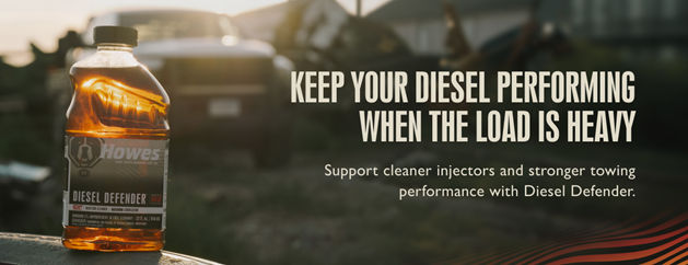 Keep your diesel performing when the load is heavy. Support cleaner injectors and stronger towing performance with diesel defender.