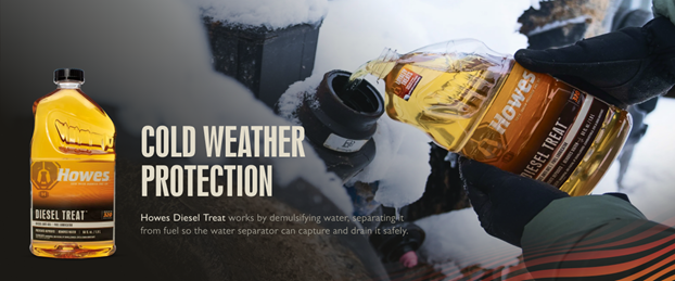 Howes Diesel Treat Demulsifies Water Infographic