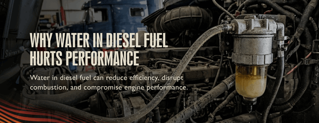 Why Water in Diesel Fuel Hurts Performance: Water in diesel fuel can reduce efficiency, disrupt combustion, and compromise engine performance.