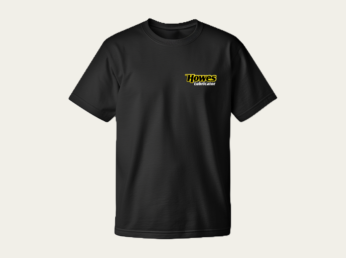 Black Tshirt Old Straight Logo